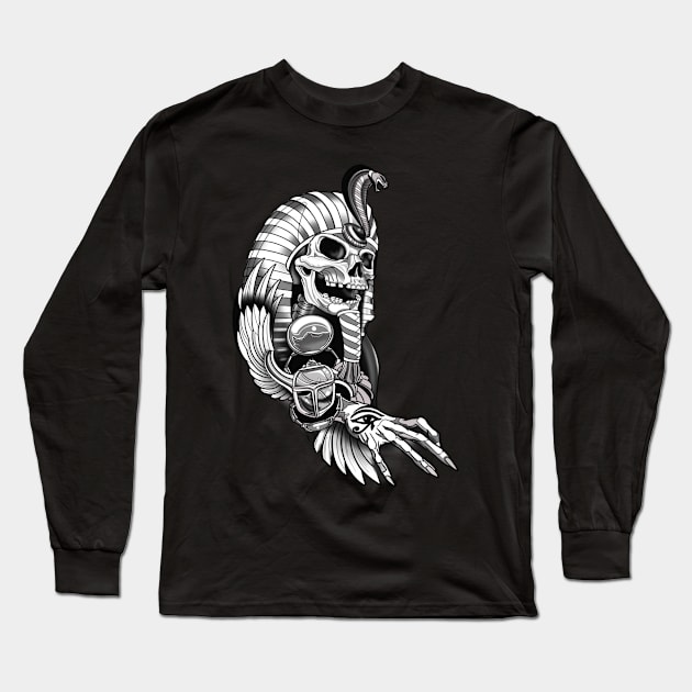 Curse of the Pharaoh Long Sleeve T-Shirt by Besttattoogil